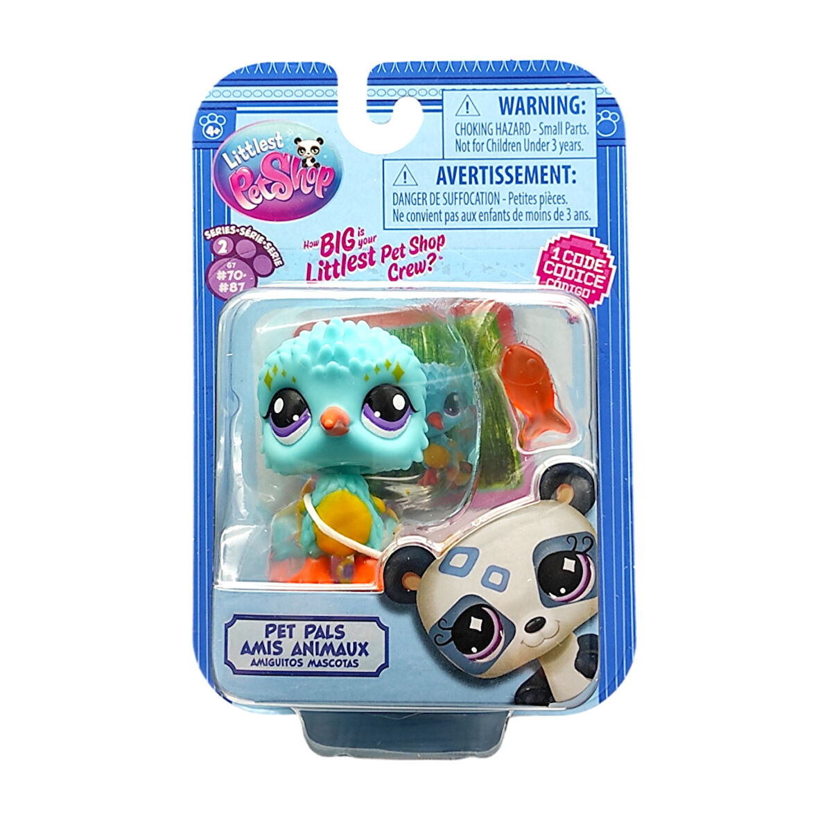 Hasbro Littlest Pet Shop Tekli Figür 00522 G7#82 BALIK MAVİ KUŞ