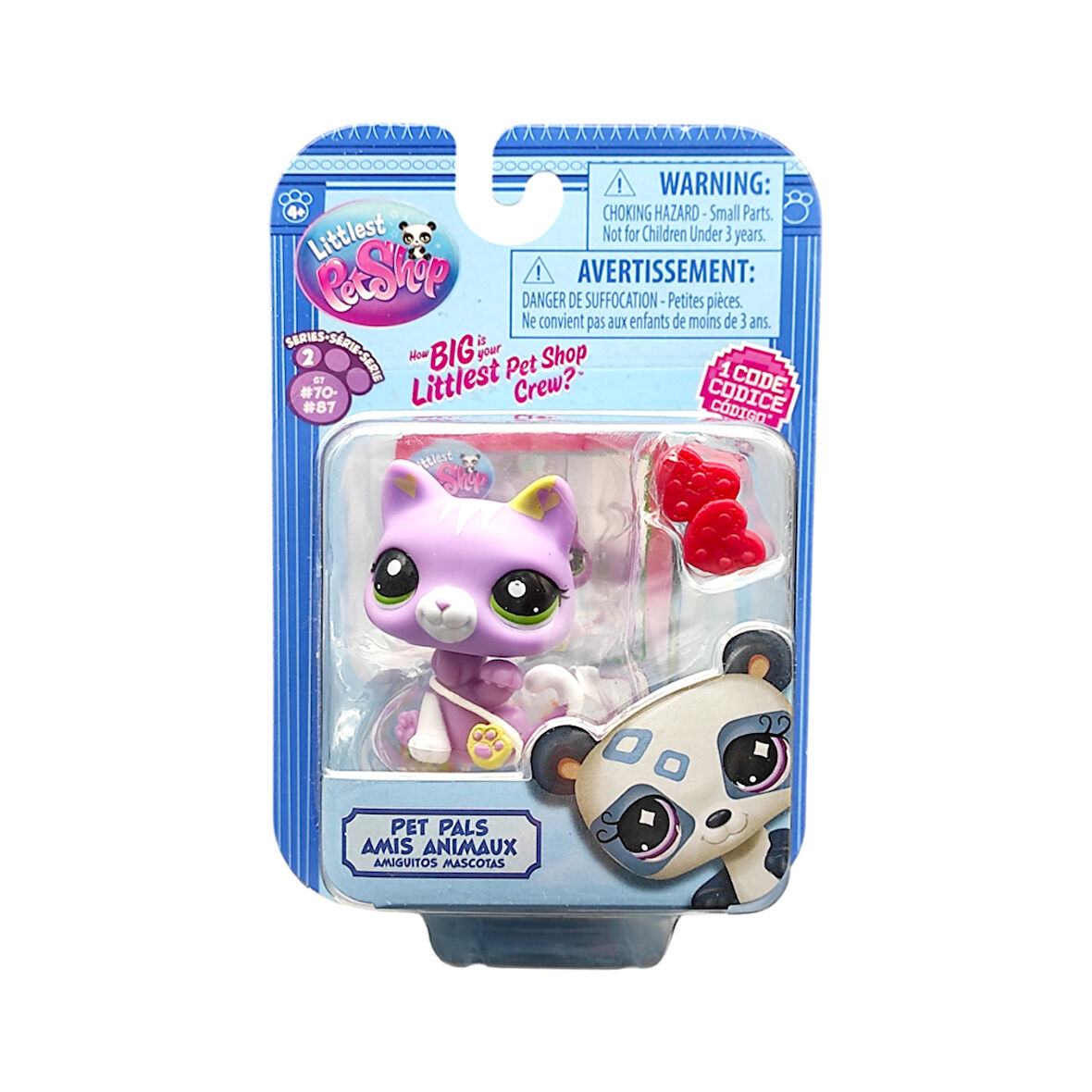 Hasbro Littlest Pet Shop Tekli Figür 00522 G7#74 MOR KEDİ