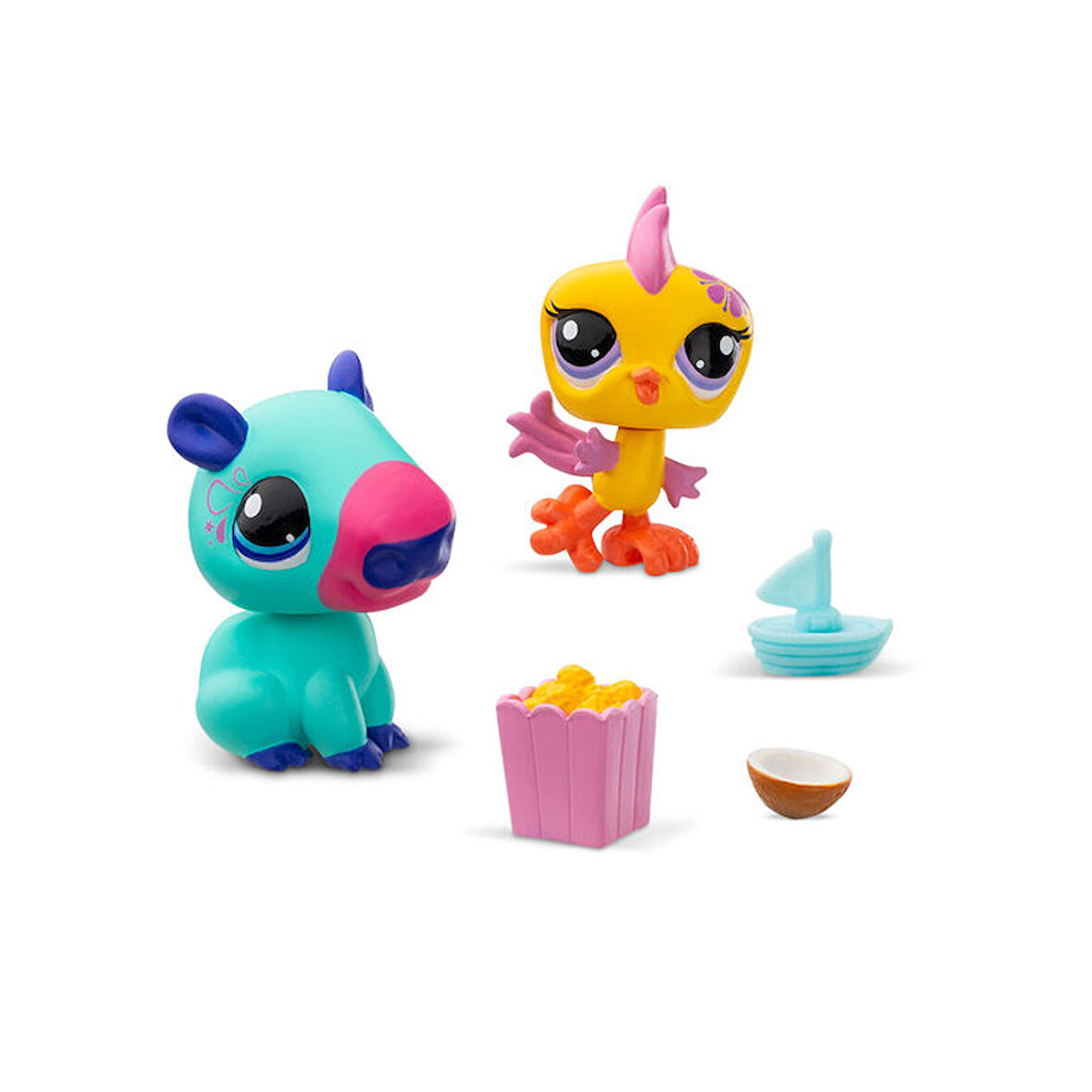 Hasbro Littlest Pet Shop 2'li Paketa 00585 G7#90 KAPİBARA-SARI KUŞ