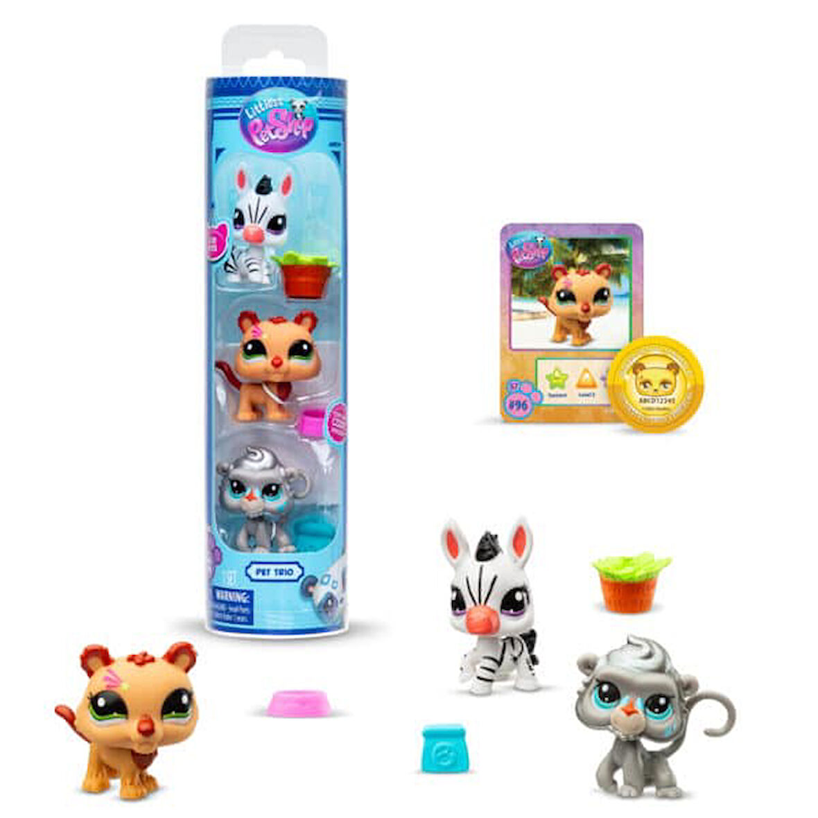 Hasbro Littlest Pet Shop 3'lü Figür 00598 G7#96-97-98