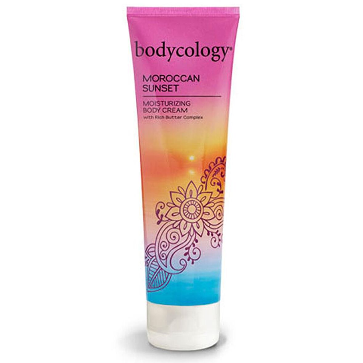 Bodycology Moroccan Sunset Nemlendirici Tüm Cilt Tipleri için Taze Amber Çiçeği Kokulu Vücut Kremi 227 g 