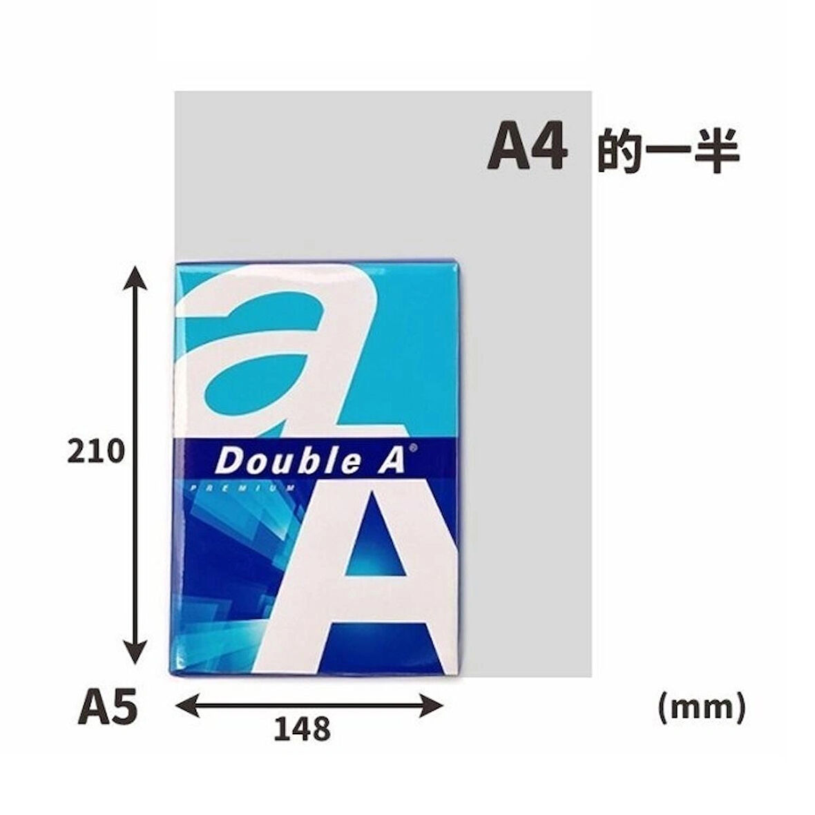Double A Fotokopi kağıt 2500 Lü A5 80 GR (A4'ÜN YARISIDIR)(1 KOLİ)