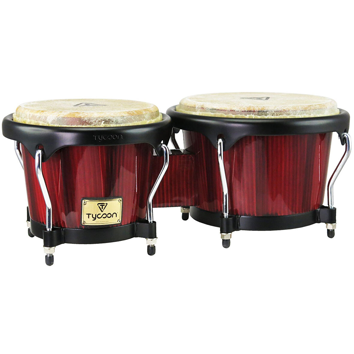 Tycoon 7''+8,5'' Artist Handpainted Red Bongo (TB80BHPR)