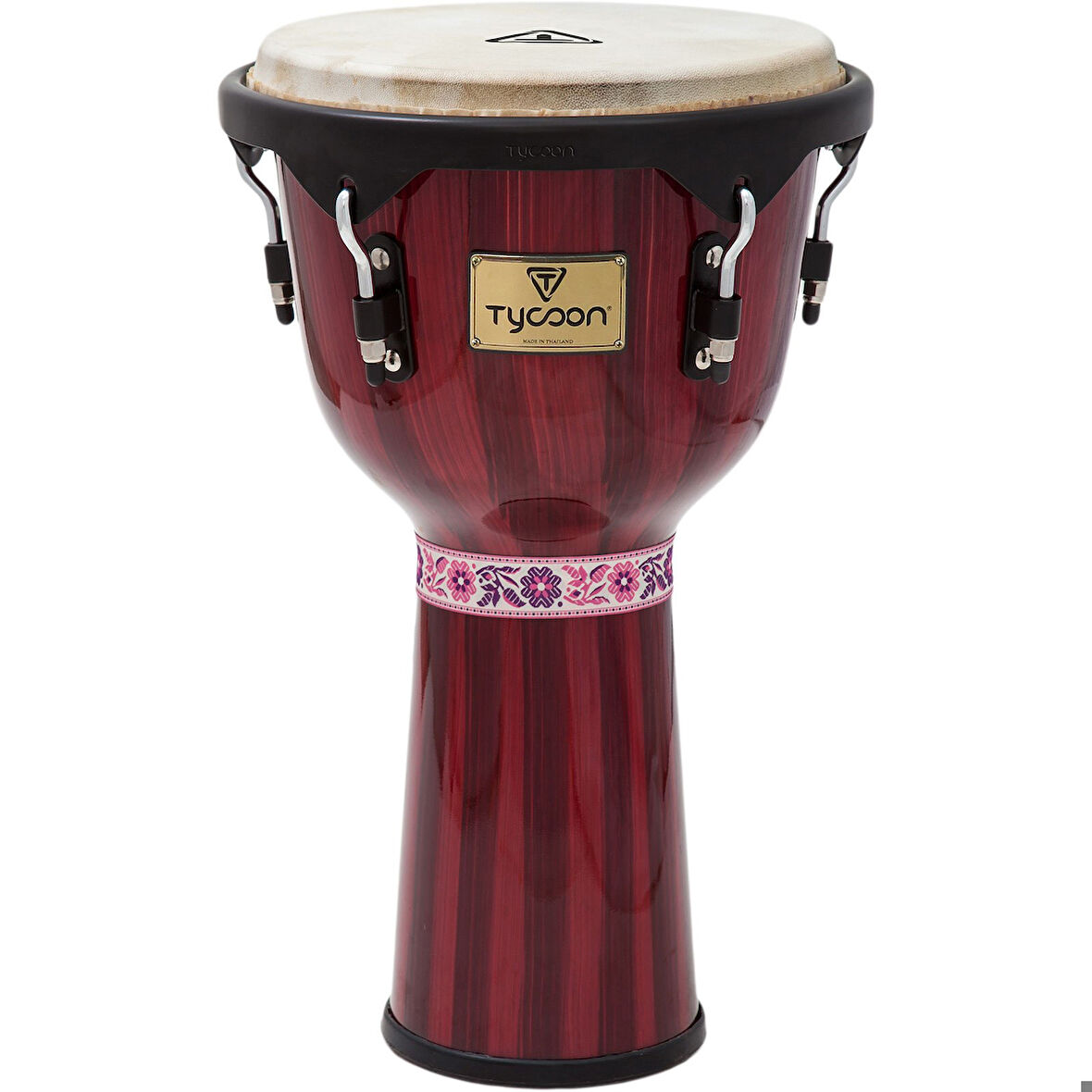 Tycoon 12'' Artist Handpainted Red Djembe (TJ72BHPR)