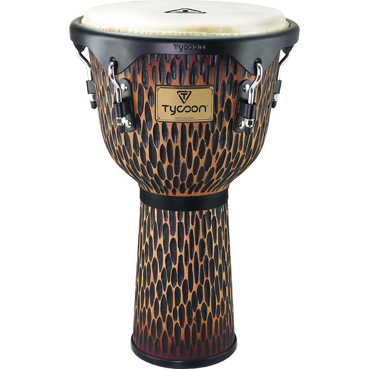 Tycoon 13'' Supremo Select Chiseled Orange Djembe (TJSS72BCO)