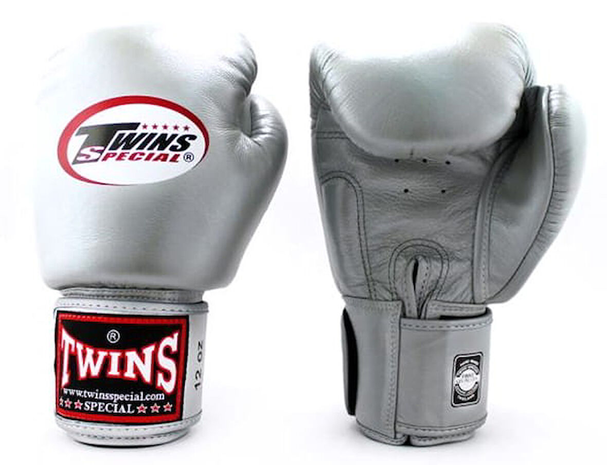 Twins BGVL3-SV Boks Eldiveni Gri Deri Muay Thai Eldiveni