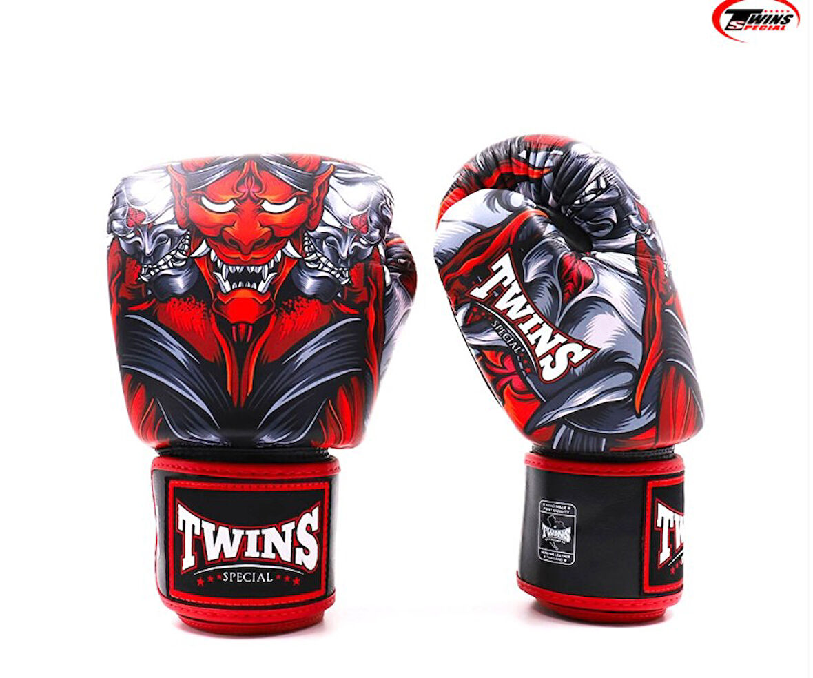 Twins FBGVL3-58RD Kabuki Boks Eldiveni Deri Muay Thai Eldiveni