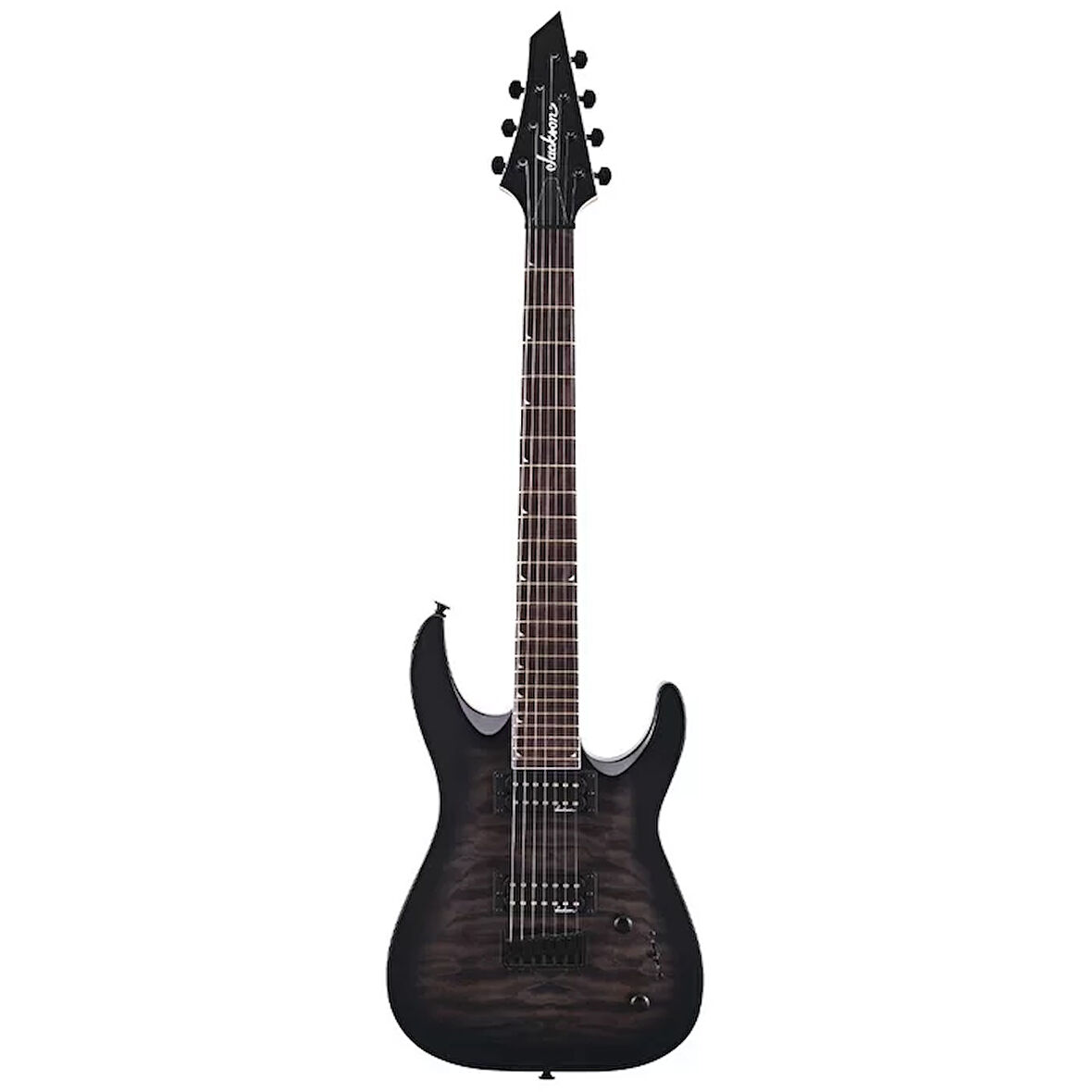 Jackson Js Dinky Arch Top Js22Q-7 Dka Ht Amaranth Klavye Transparent Black Burst 7 Telli Elektro Gitar