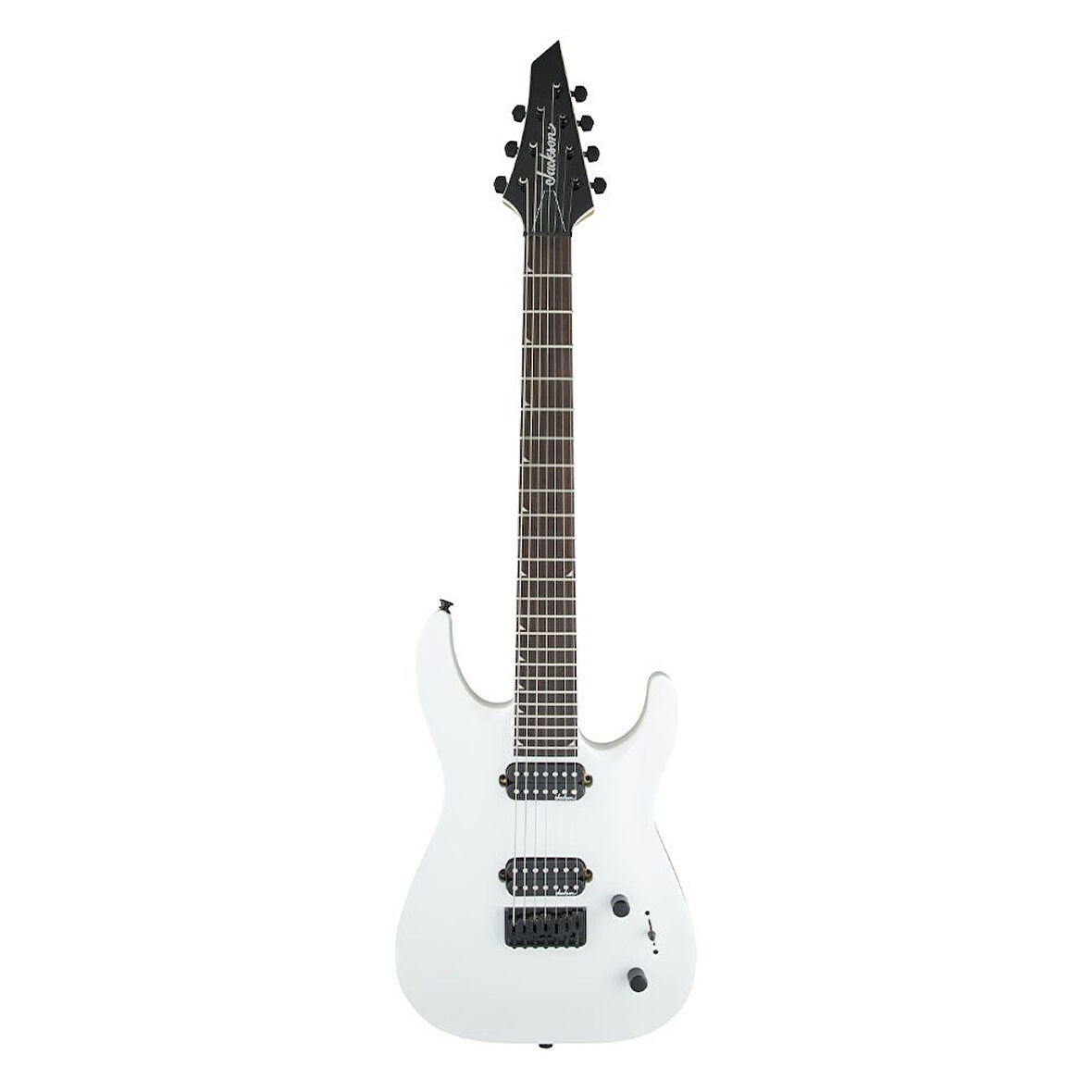 Jackson JS Dinky Arch Top JS32-7 DKA HT Amaranth Klavye Snow White 7 Telli Elektro Gitar