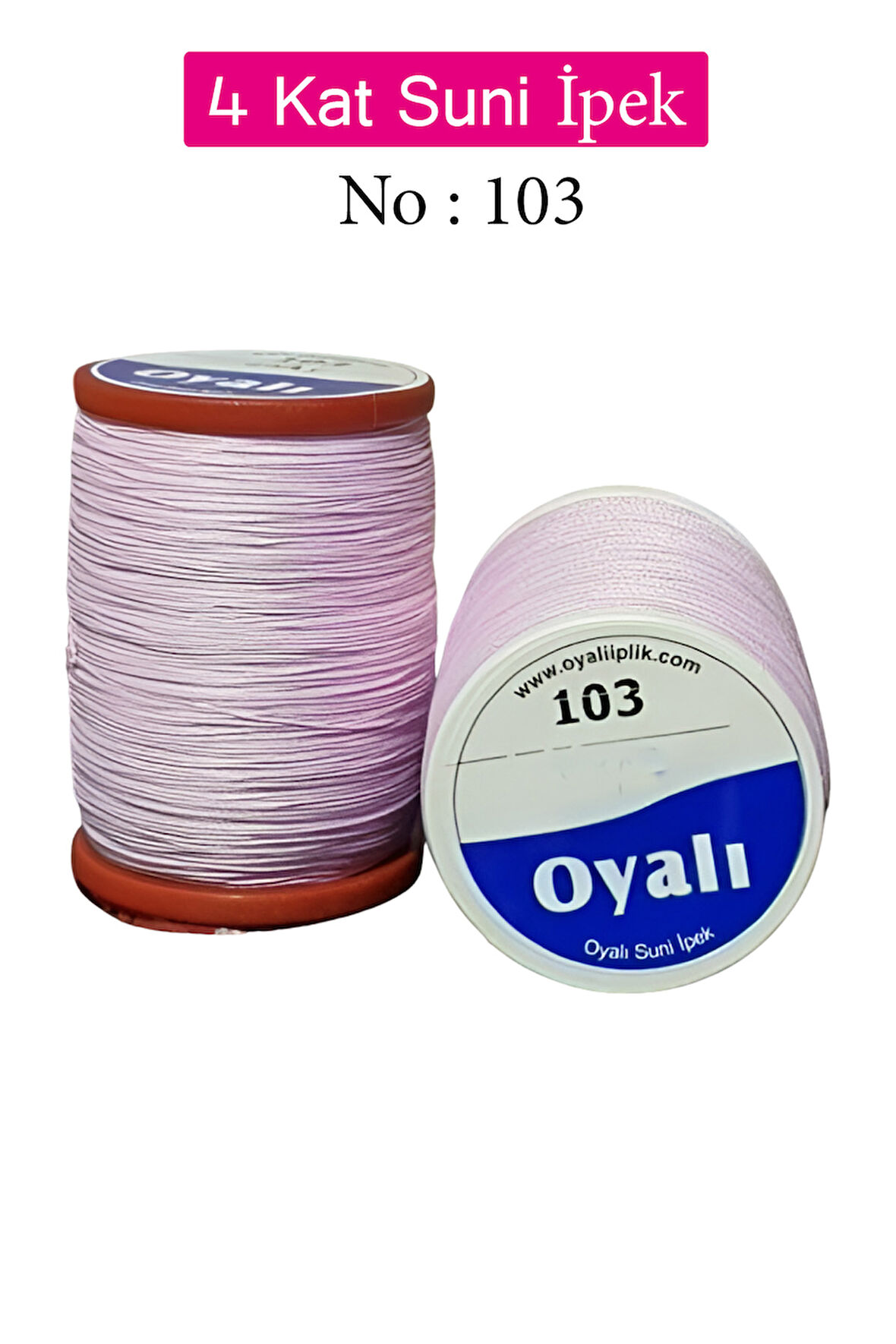 Oyalı 4 Kat Suni İpek İplik İğne Oyası Boncuk İpi Tığ Oyası No:103