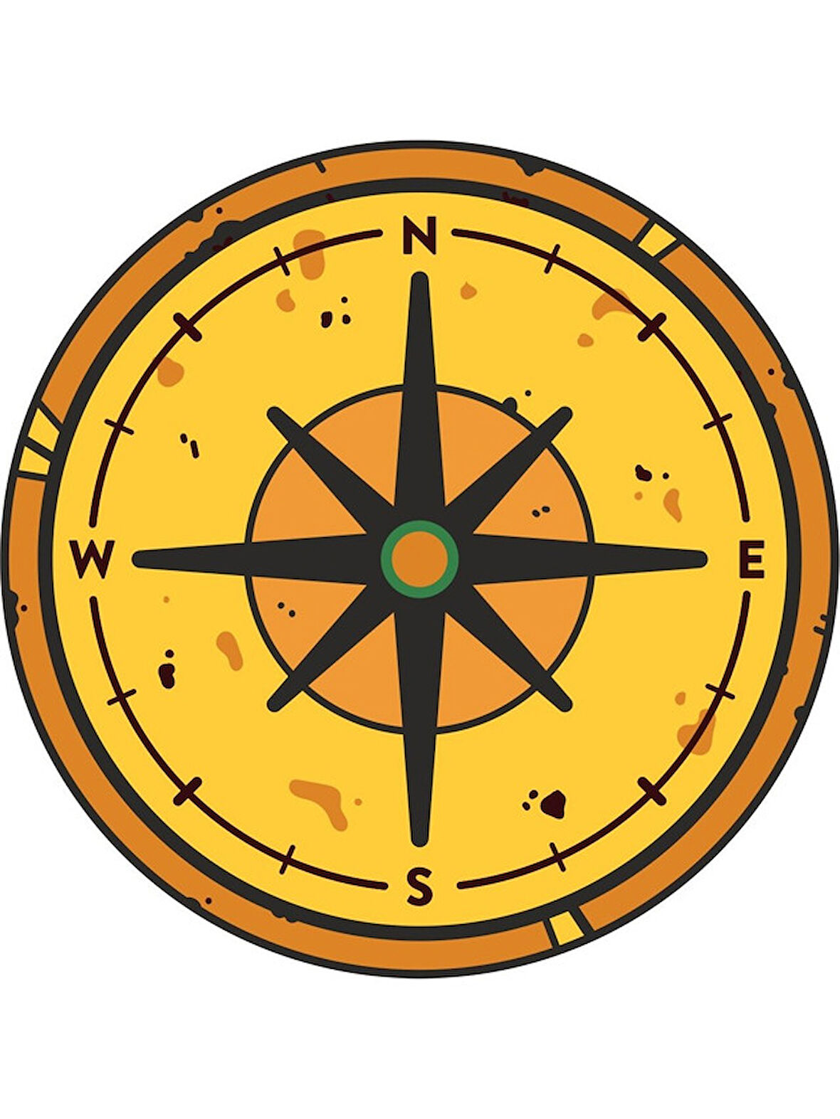 Adventure Camping Camp Pusula Sticker 14 Cm 2 Adet