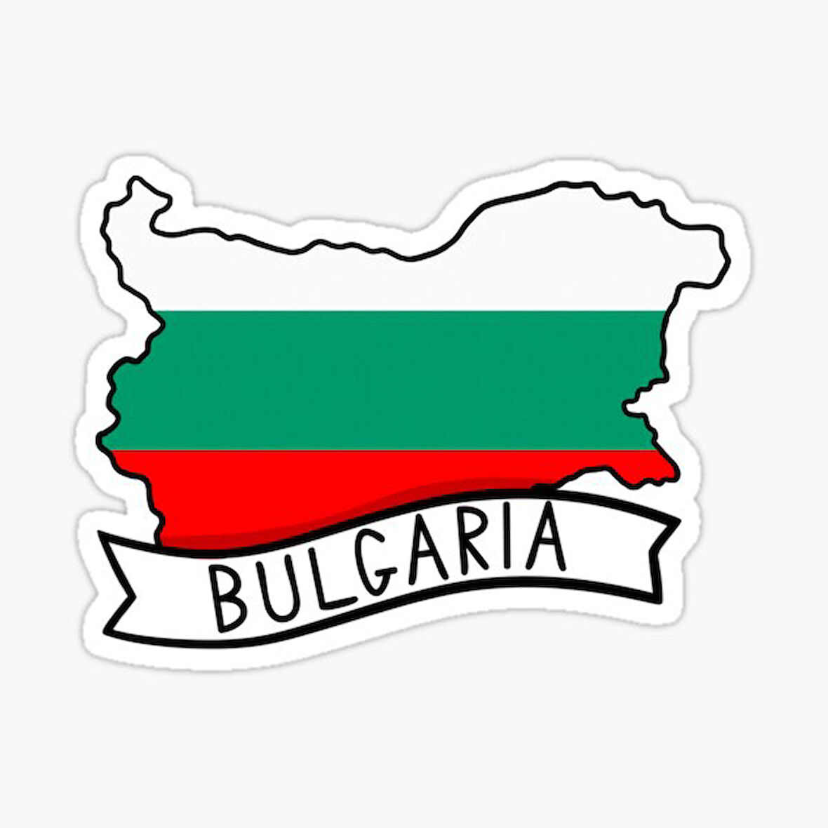 Bulgaria Bulgaristan Haritası Sticker yapıştırma Araba Etiket 18CM