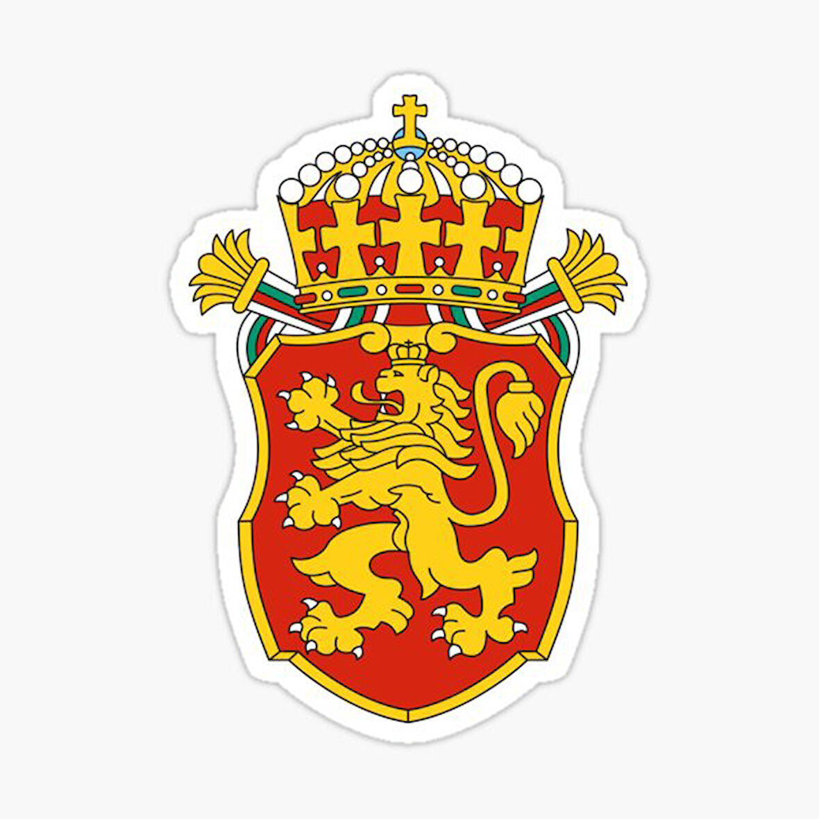 Bulgaristan Arması Sticker Araba oto Etiket 18Cm