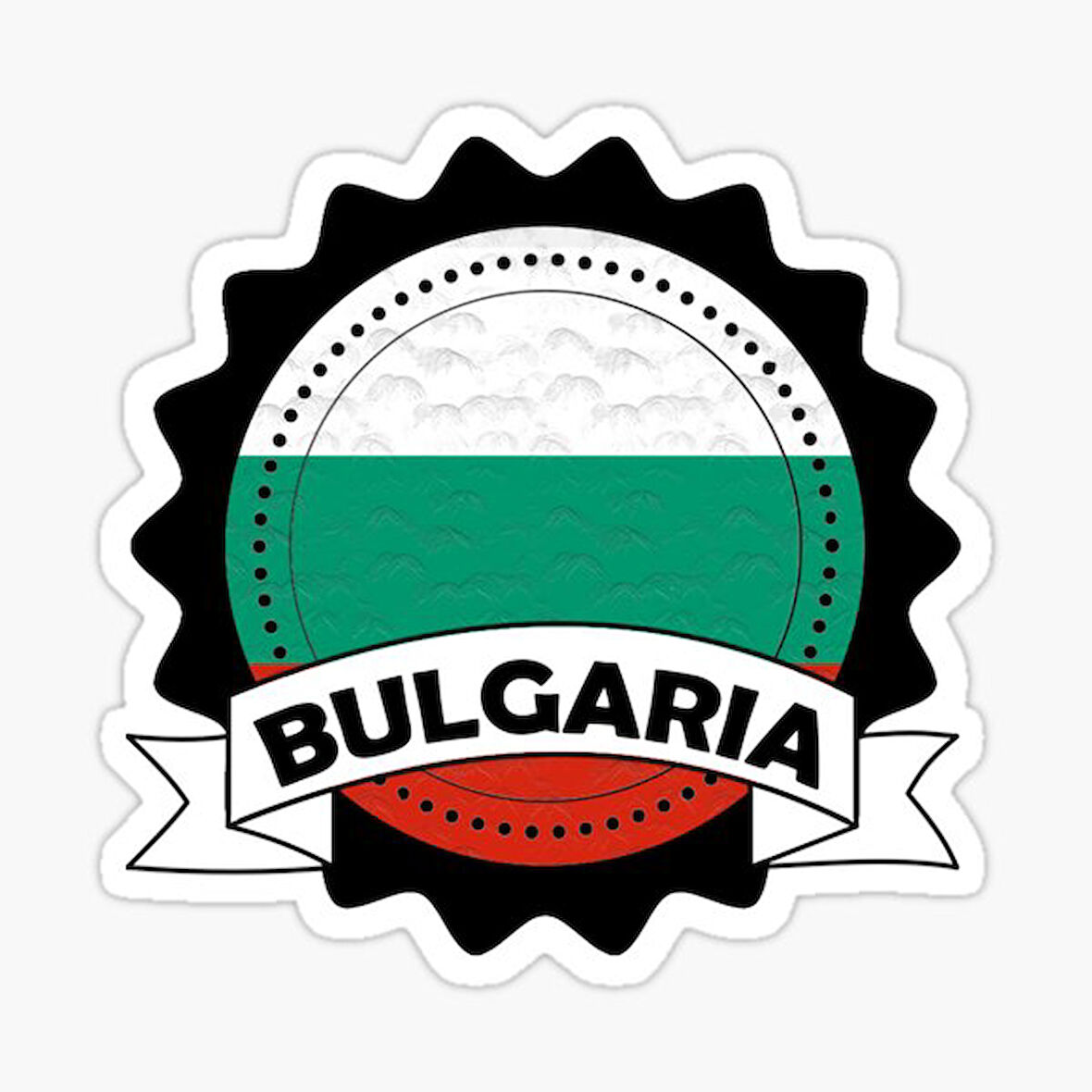 Bulgaristan Bayrağı Çıkartması Arma Araba Sticker Etiket 19CM