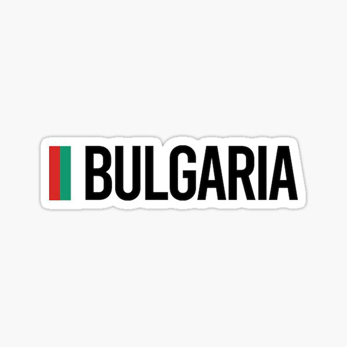 Bulgaristan Bulgar Minimal Tasarım Sticker Araba Etiket 19CM