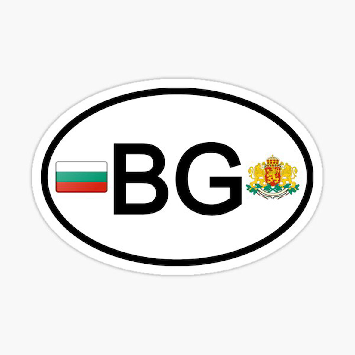 Bulgaristan ülke kodu araç tescil etiketi Araba Sticker 13 CM