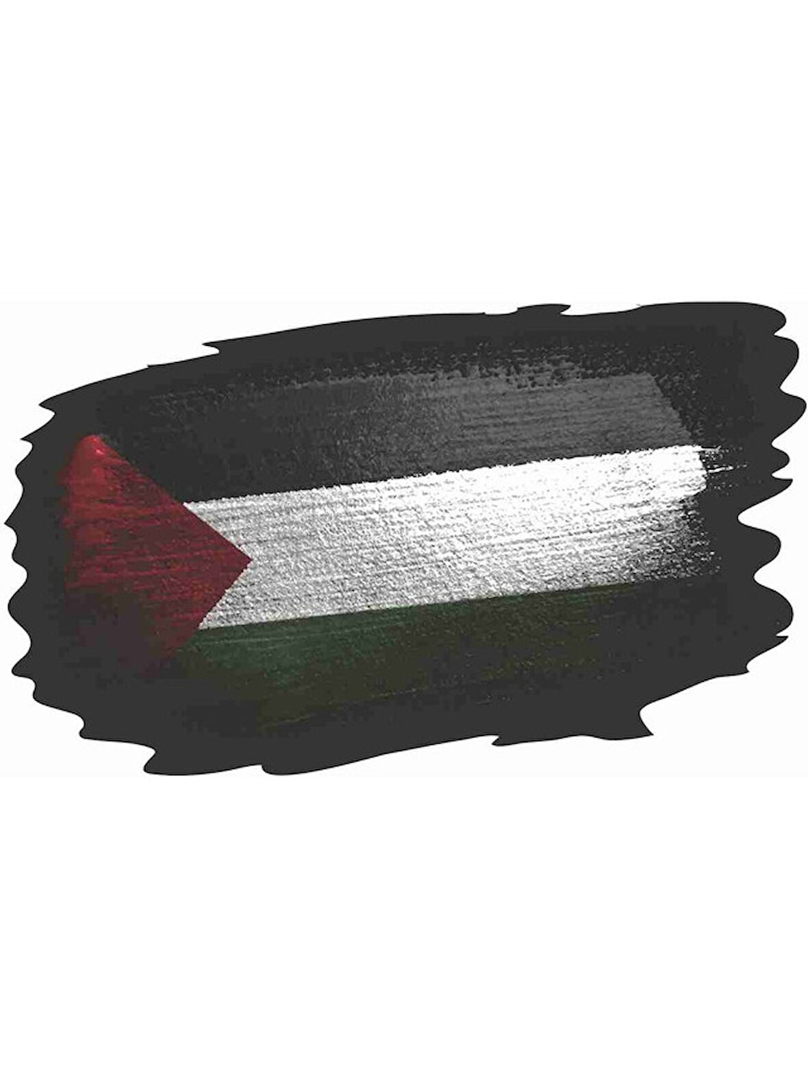 Filistin Bayrağı Sticker 2 Adet 17CM