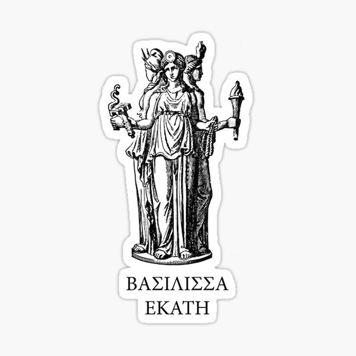 Hekate, goddess Sticker Yapıştırma 19CM Etiket