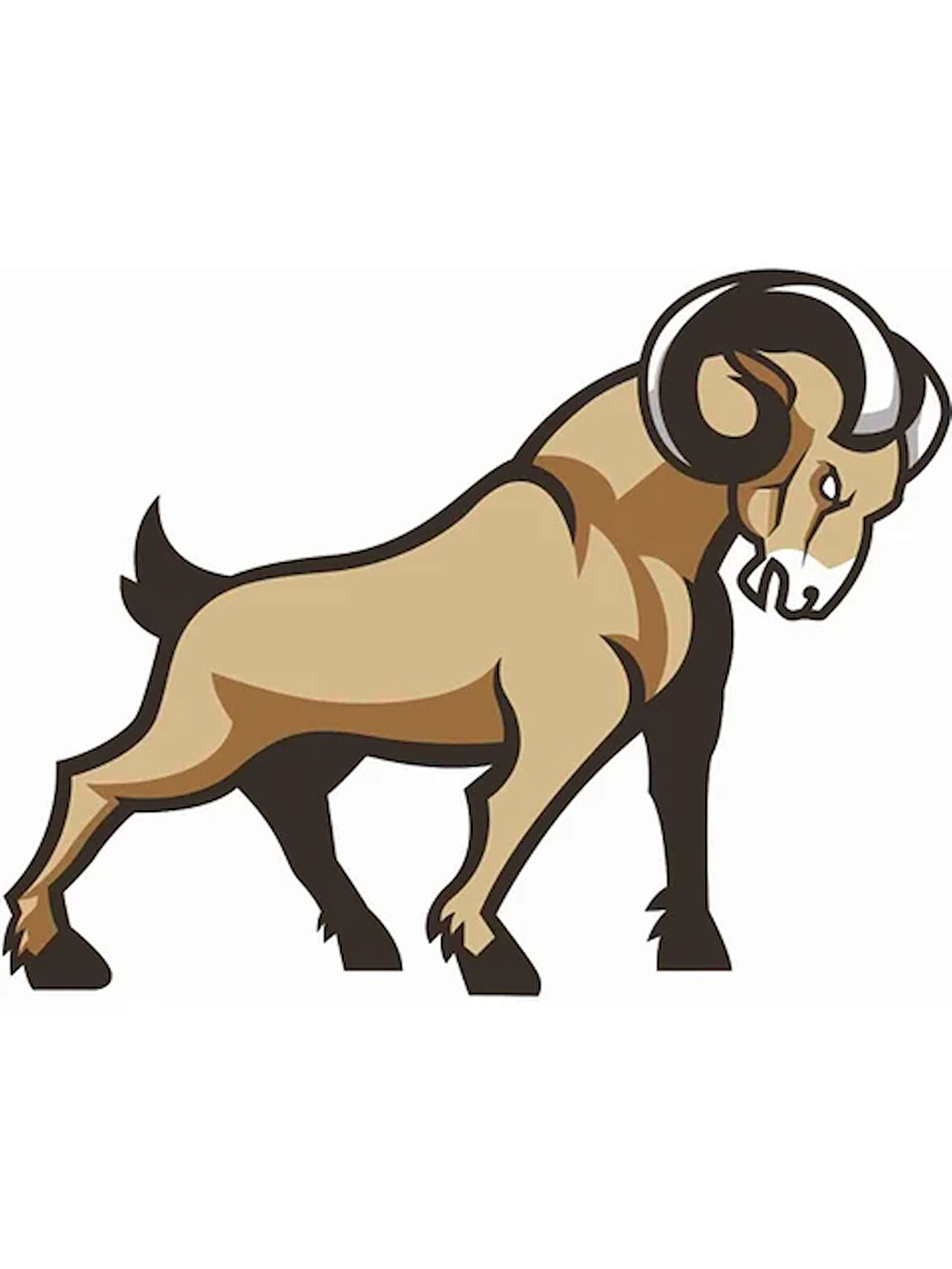 Keçi Goat Sticker Oto Leptop Sticker 20CM