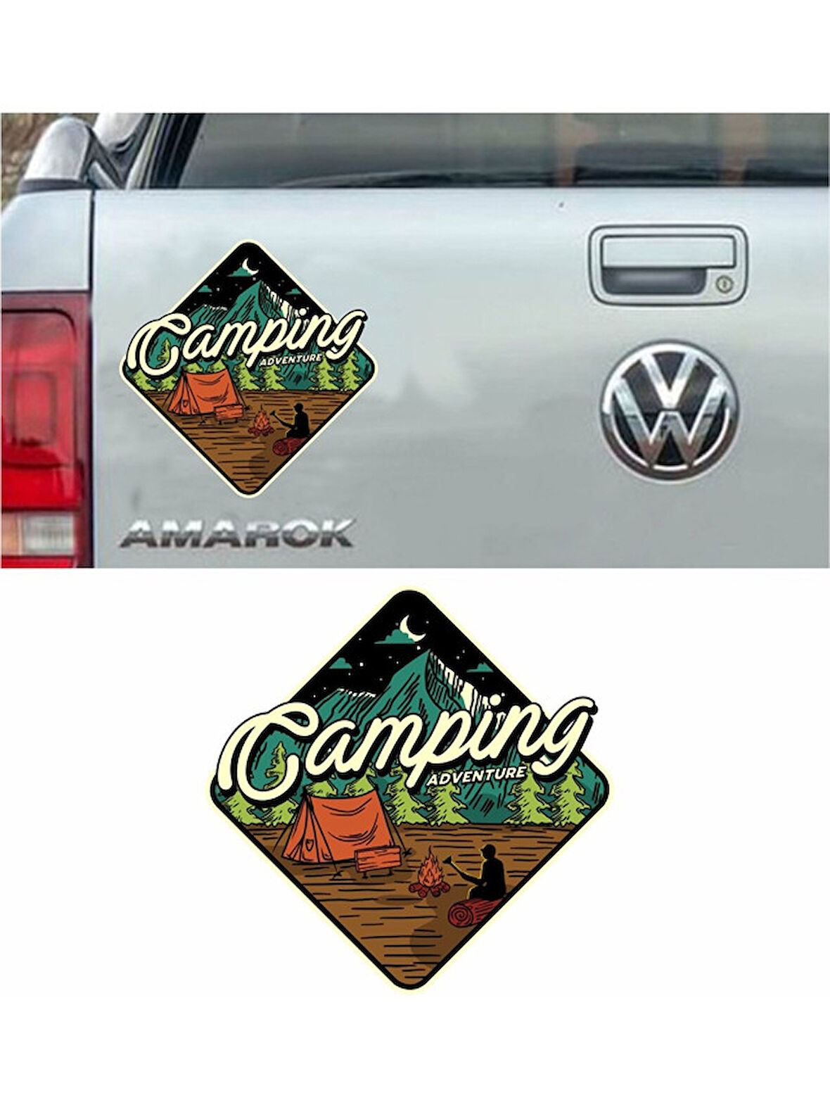 Offroad Kamp Adventure Araba Sticker 18CM