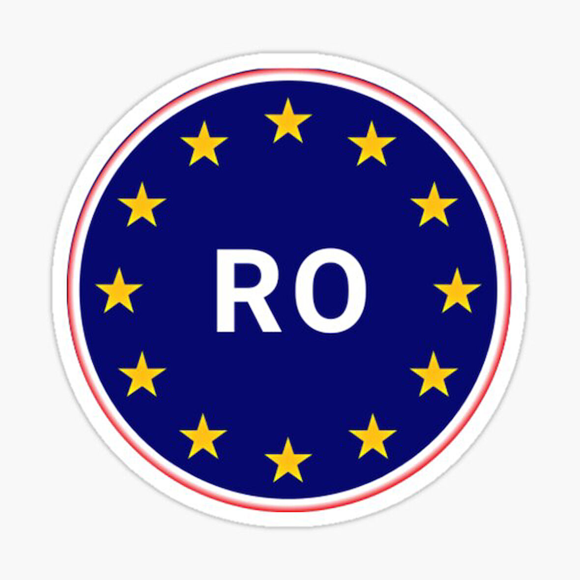 Romanya Avrupa Birliği ülke kodu Araba Sticker 14CM 2 Adet