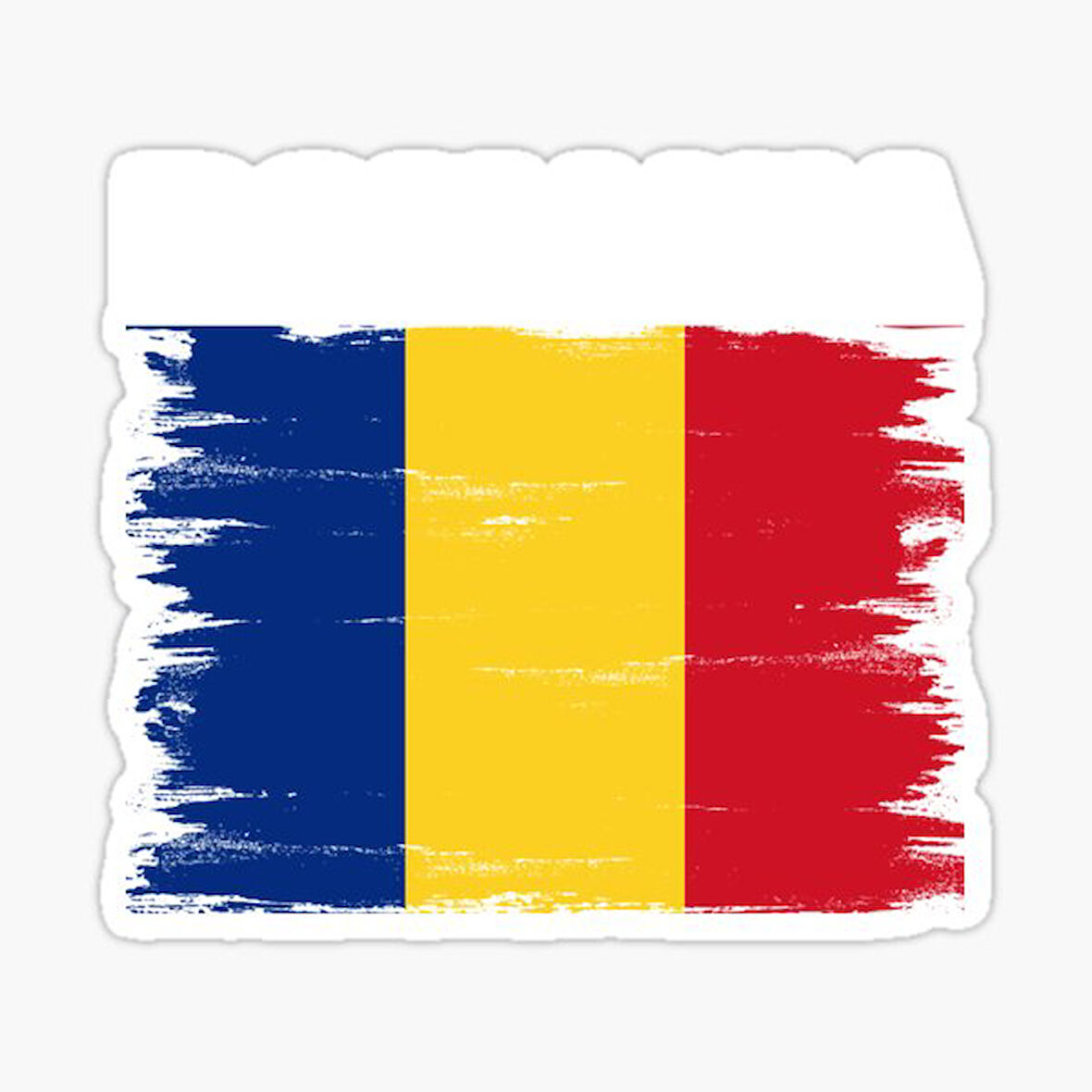 Romanya Bayrağı Ulusal Çıkartması Sticker Etiket 19CM