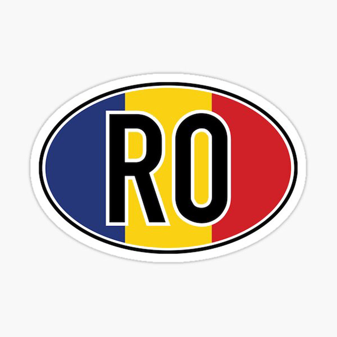 Romanya Romania International Vehicle Araba Sticket 13CM