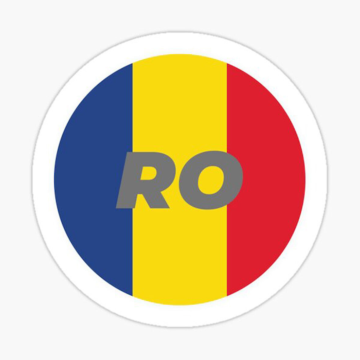 Romanya Ülke Kodu Etiketli 13CM 2 Adet Sticker