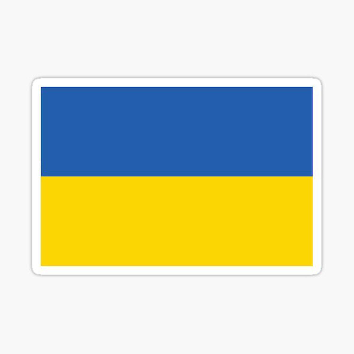 Ukrayna Ukraine Bayrak sticker 19 cm Model2