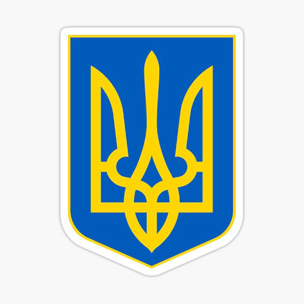 Ukrayna Ukraynalı üç dişli çıkartması Araba Sticker Etiket 19CM