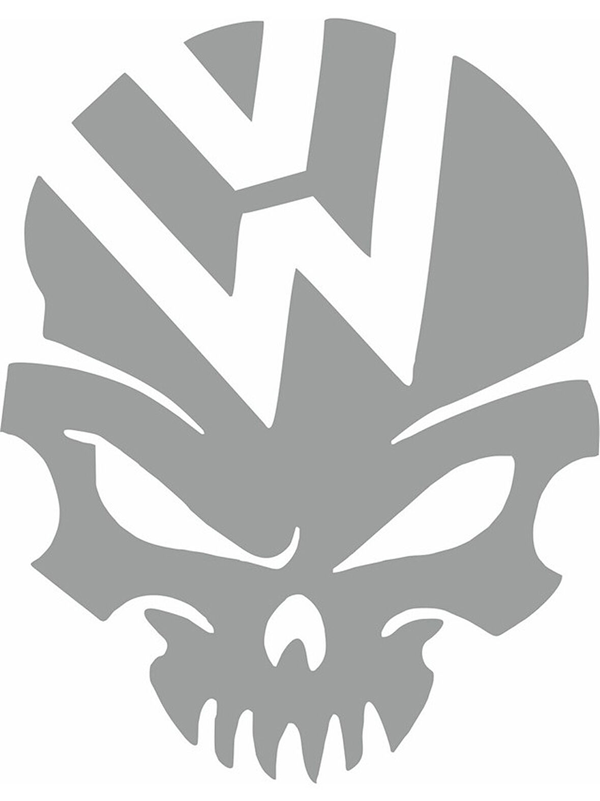 Volkswagen Kurukafa Kuru Kafa Sticker Gri Renk 18CM