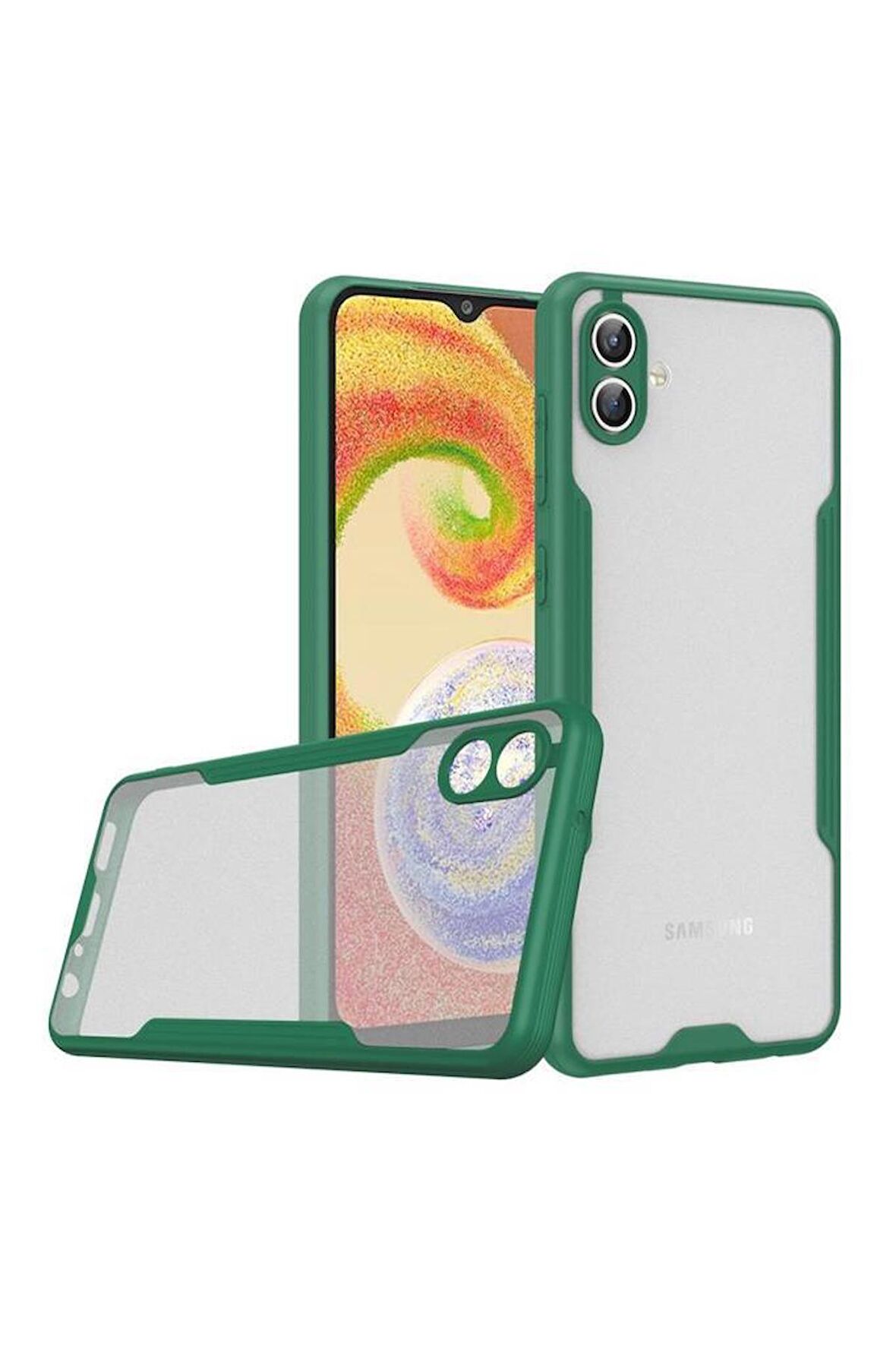 Galaxy A04 Kılıf Kamera Korumalı Arkası Şeffaf Silikon