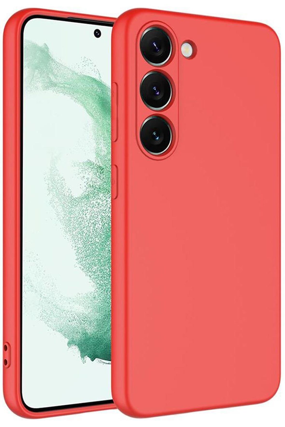 Galaxy S23 Plus Kılıf Lansman Tasarım İç Yüzeyi Kadife Silikon