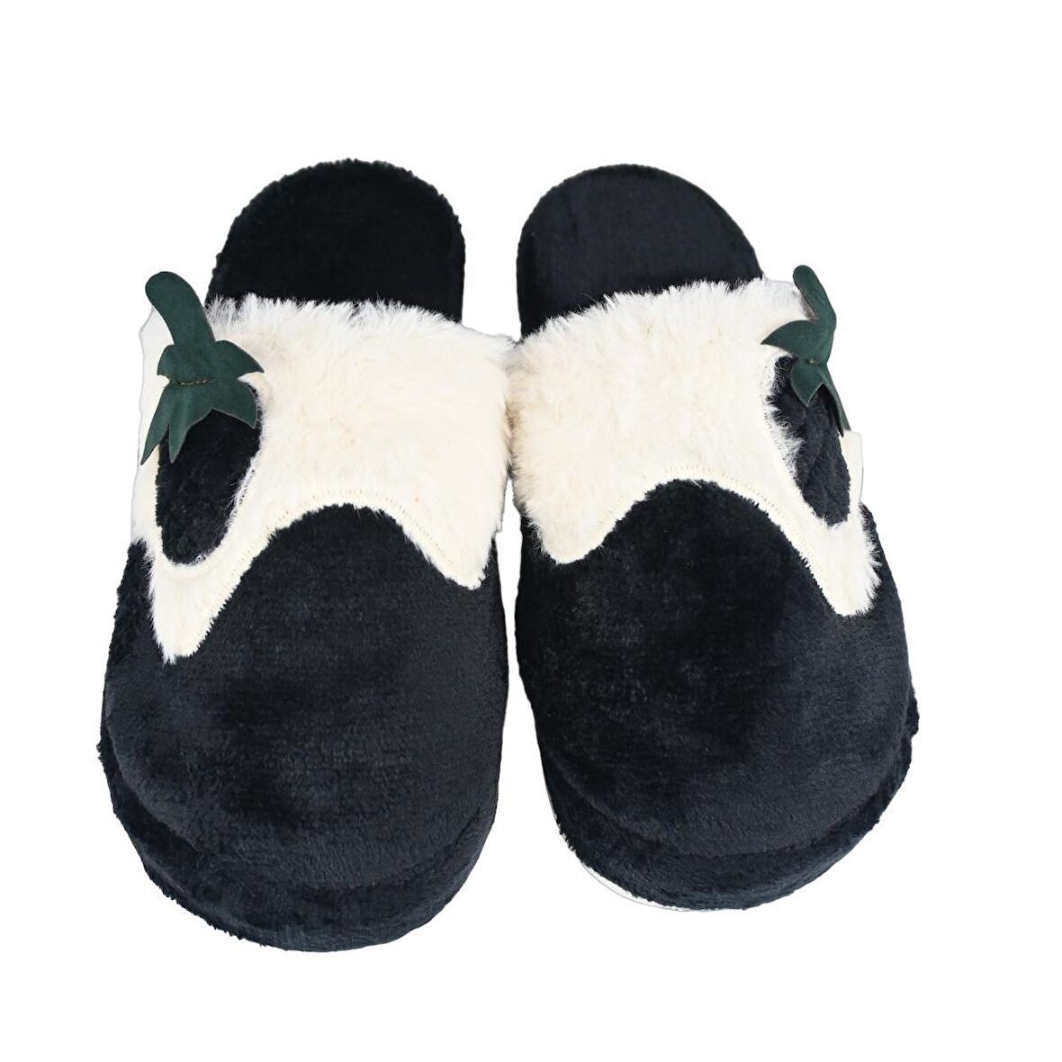 SİA ÇANTA EVA COMFORTLİNE KAYDIRMAZ TABAN ,RUFİDİK ŞİRİN ÜŞÜMEYEN AYAKLAR TÜYLÜ İÇ ASTAR  KARAKULAK YUNUS HELLOKETY ANANAS SARI KULAK FİGÜRLÜ KADIN  TERLİK