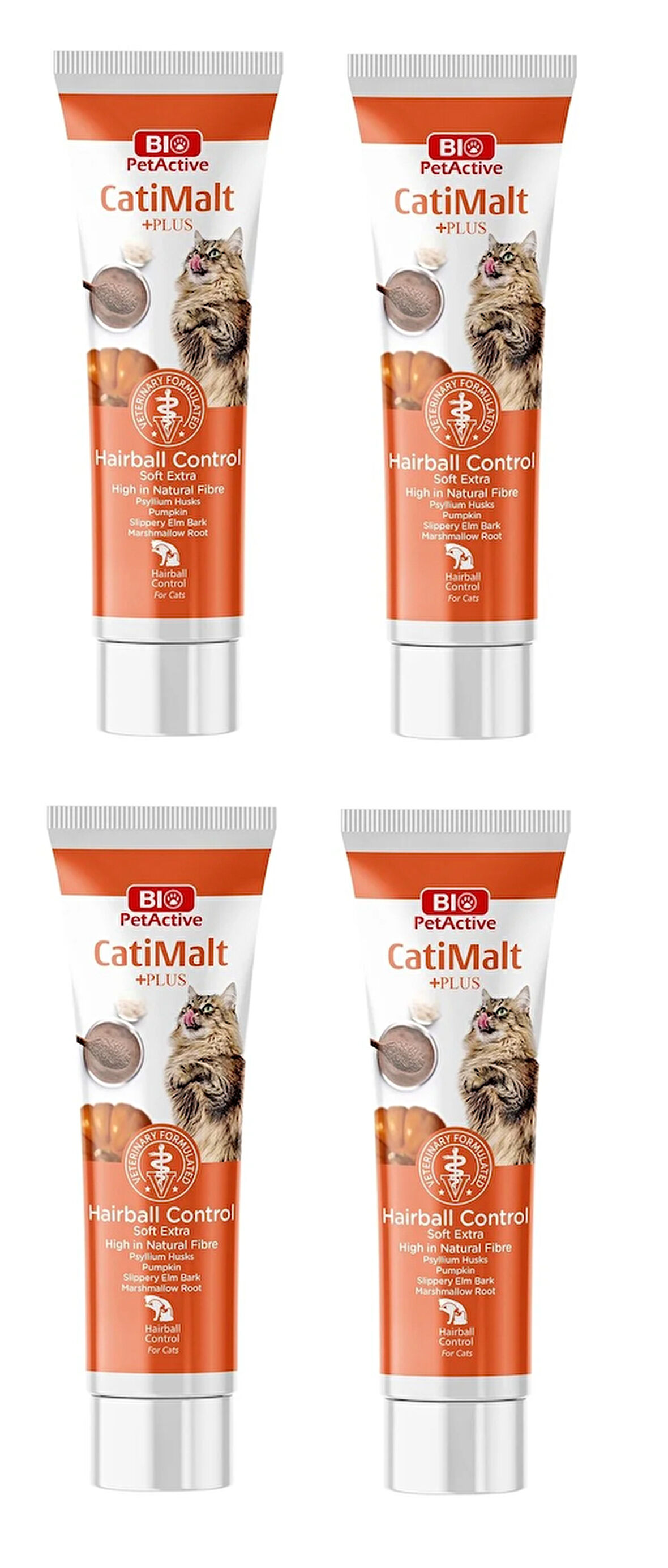 Bio PetActive Catimalt Plus Tüy Yumağı Önleyeci Malt Macun 100 Gr. X 4 Adet