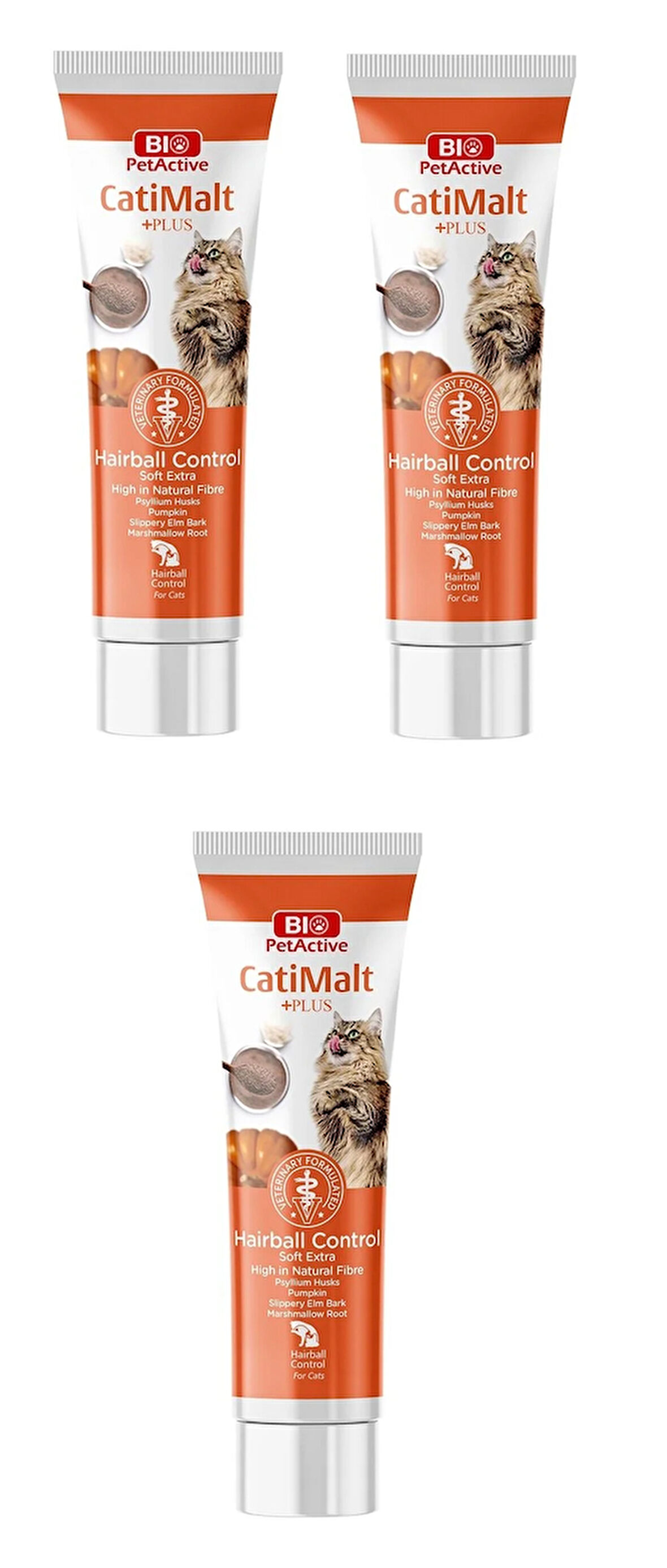 Bio PetActive Catimalt Plus Tüy Yumağı Önleyeci Malt Macun 100 Gr. X 3 Adet