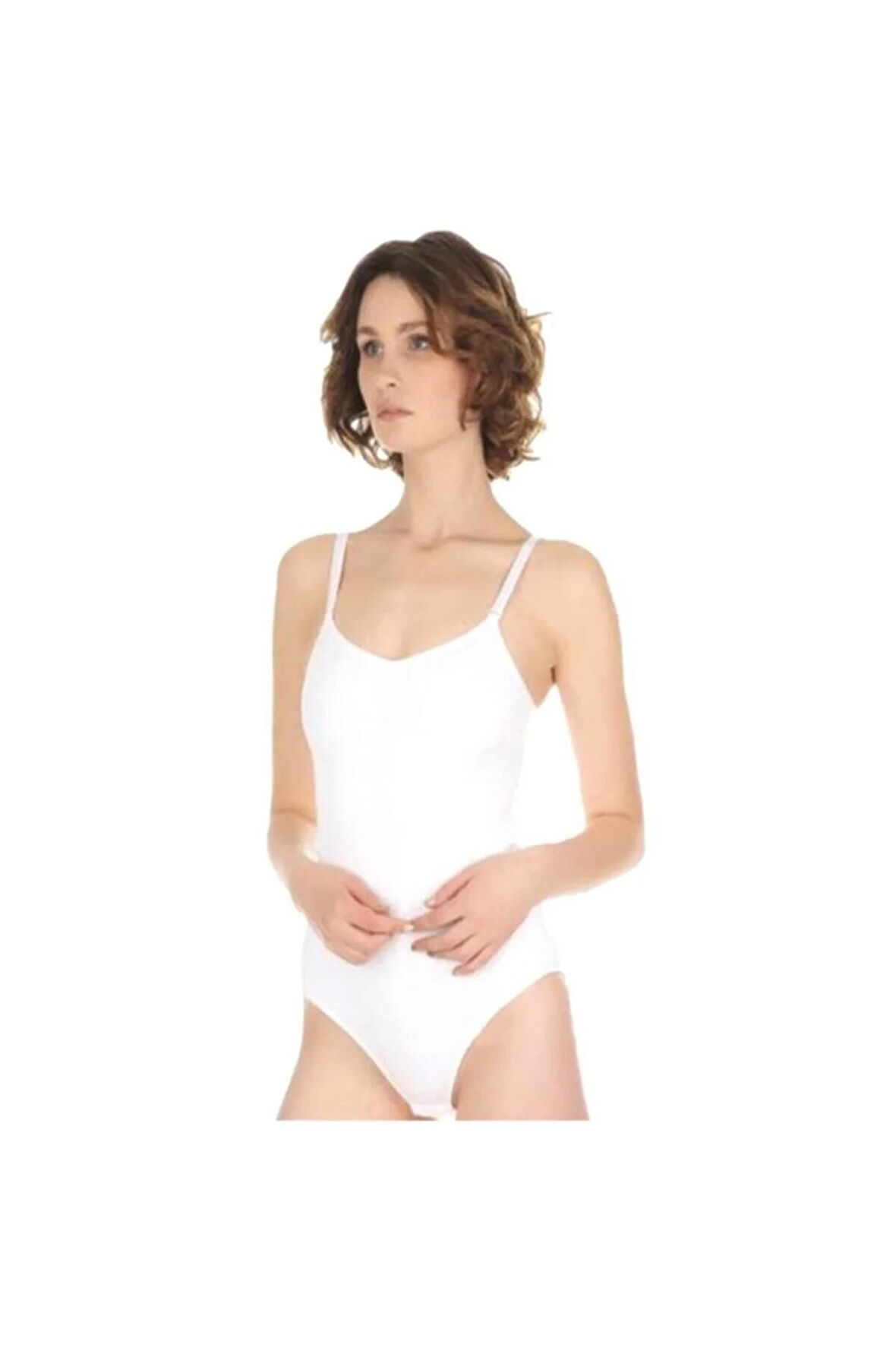 Kadın Beyaz Çıtçıtlı Korse