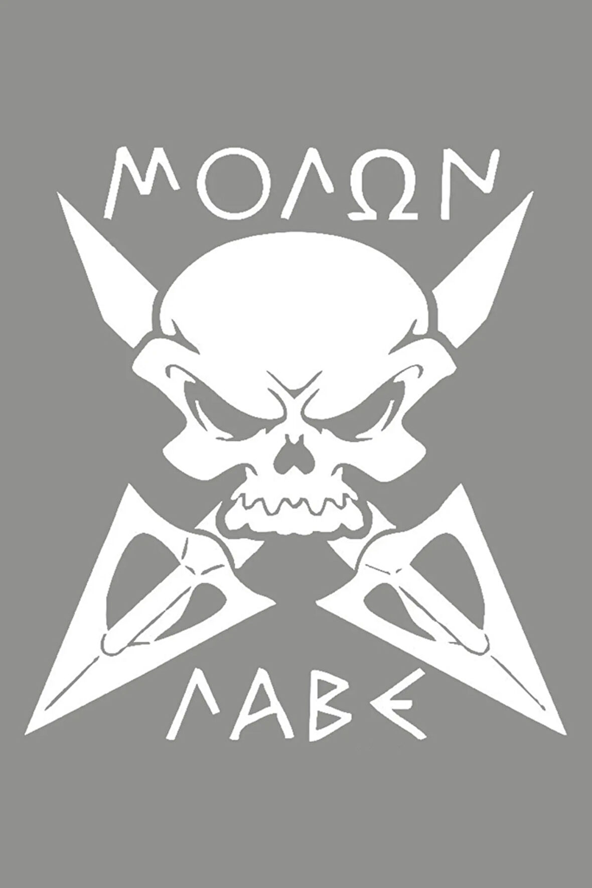 Kılıç Kuru kafa ilginç Sticker Beyaz Renk Araba Oto etiket 25CM