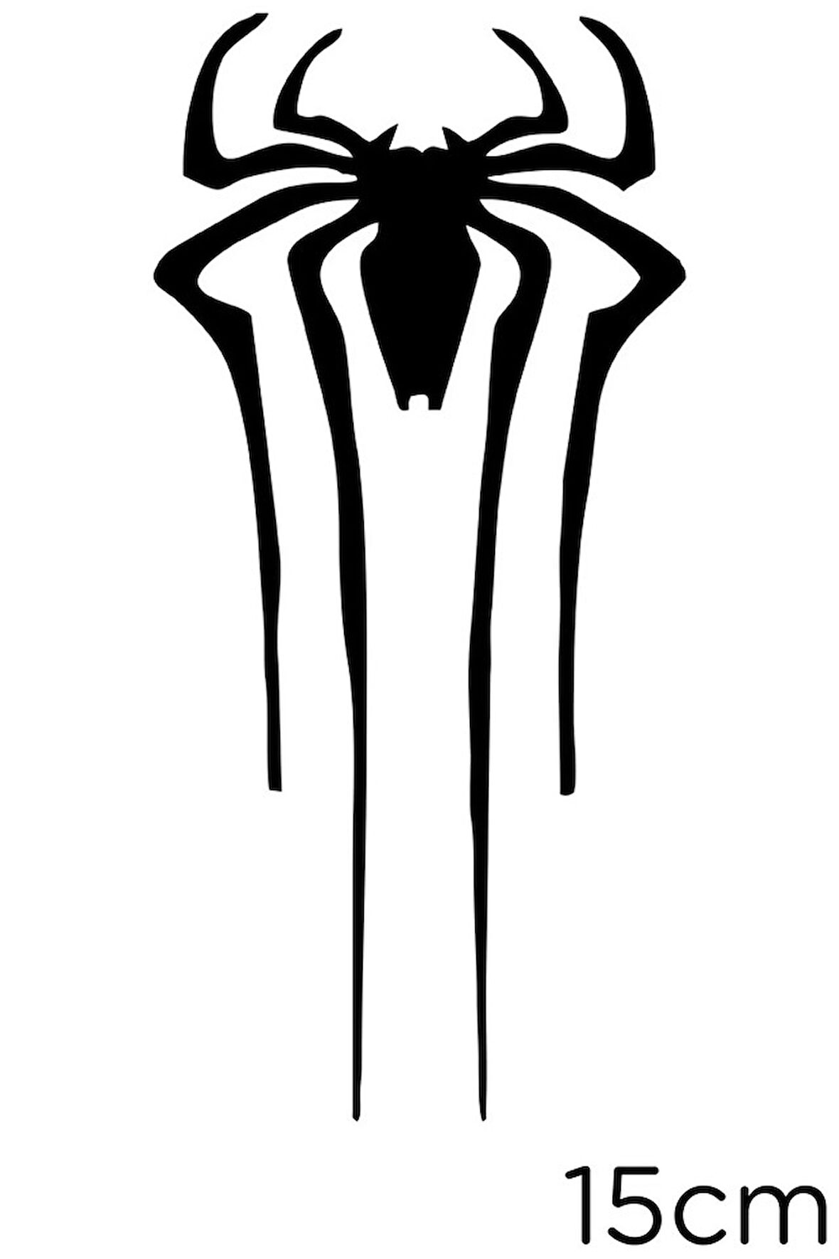Örümcek oto Araba Sticker 20 CM Siyah Renk
