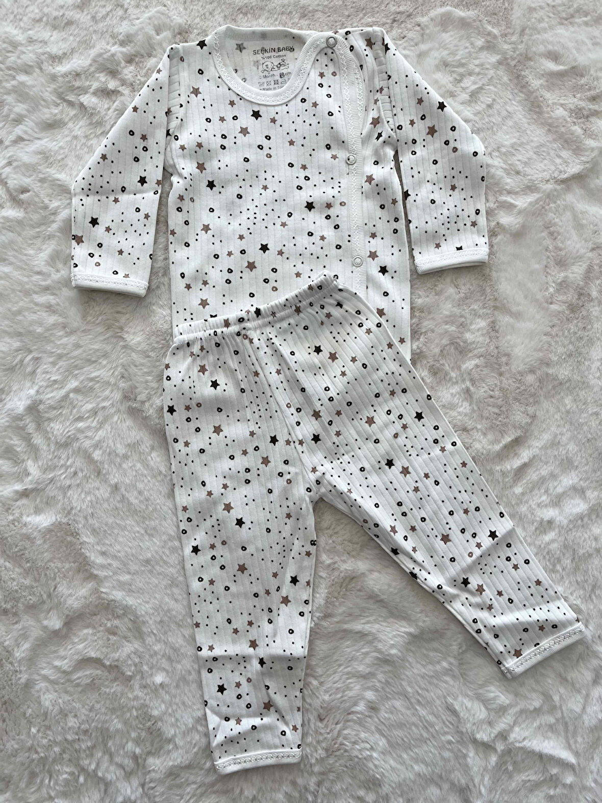 Yıldızlı yandan çıtlı Biyeli  Patiksiz ikili Takım