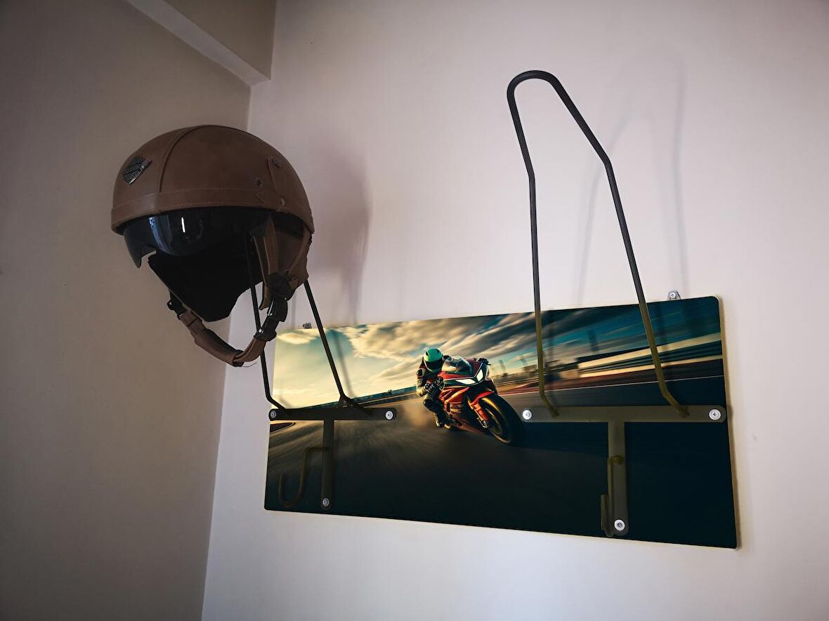 Motosiklet Kask Askısı, Motor Kask Askısı, Kask Askılığı MOTOGPX2V2