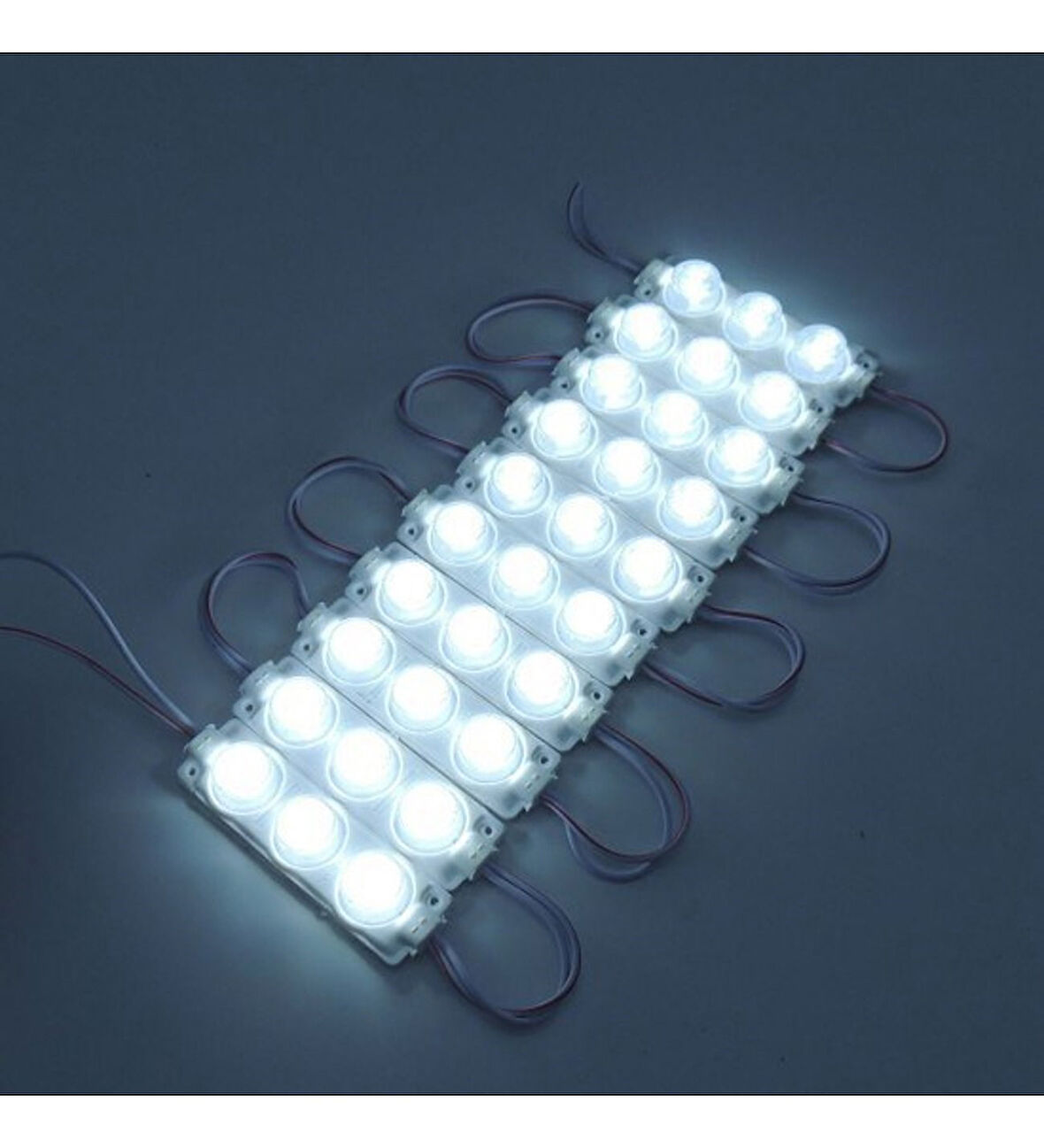Modül 3 Led 3W Kablolu Parmak Led  5 adet Beyaz ışık