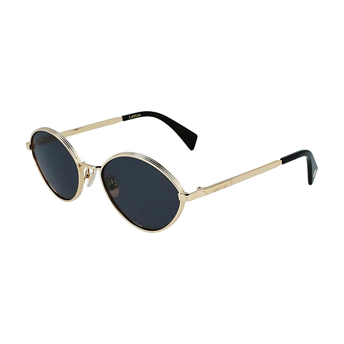 Lanvin LNV 116S 710 57 Unisex Oval Gold Metal Güneş Gözlüğü