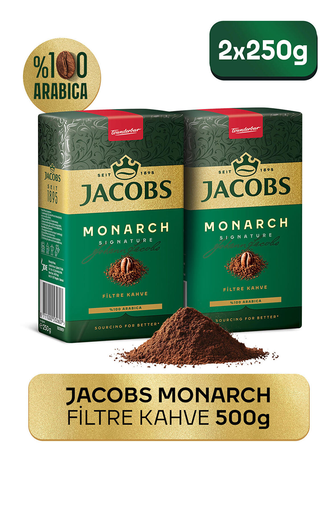 Jacobs Monarch Filtre Kahve 2x250g 2.si %50