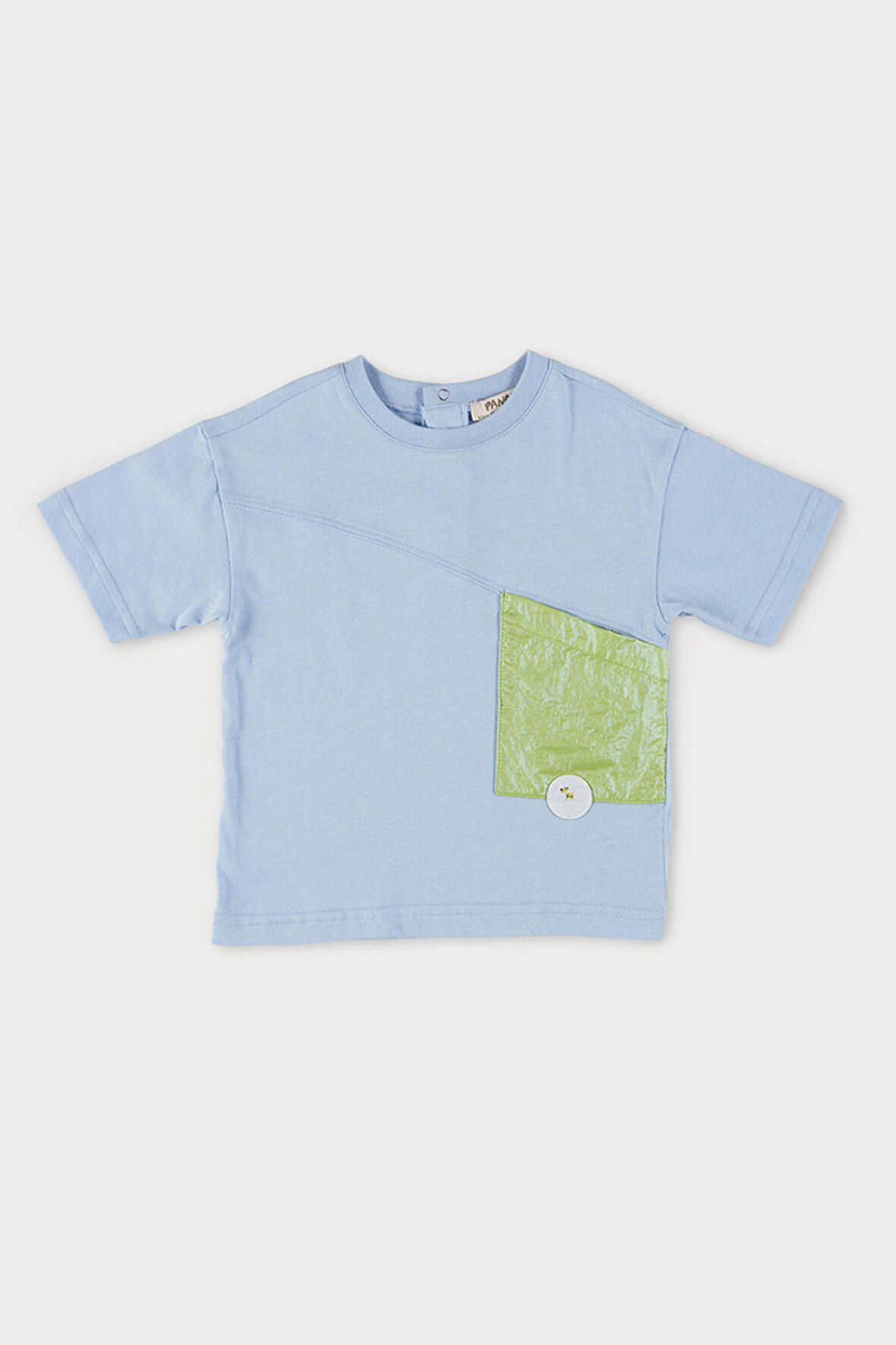 Erkek Çocuk Cepli T-Shirt Mavi