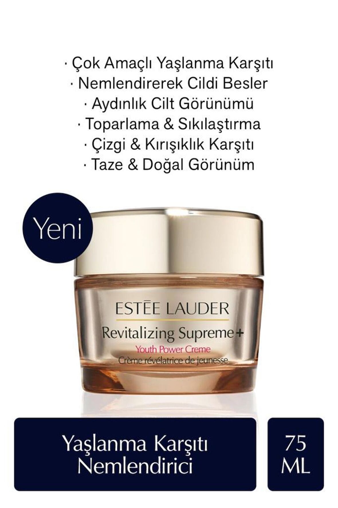 Estee Lauder Revitalizing Supreme+ Youth Power Creme 75ML Premium Özel Bakım