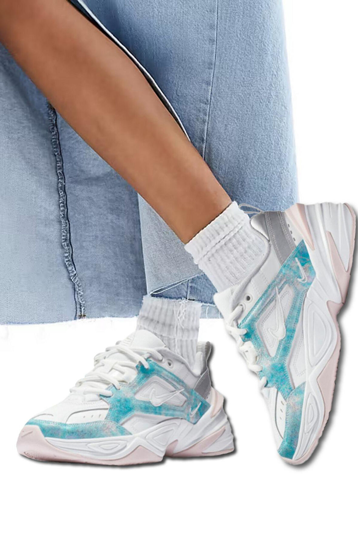 Nike M2K Tekno Leather Sneaker Gerçek Deri Kadın Spor Ayakkabısı 