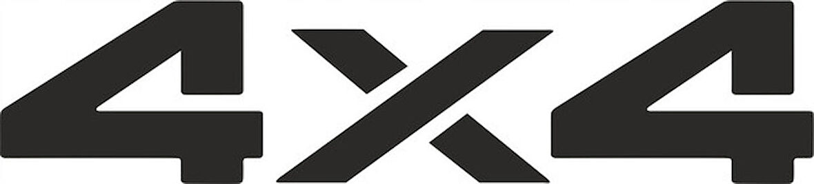 4 x 4 Off Road Araba Sticker Etiket Yapıştırma 30 Cm 2 Adet