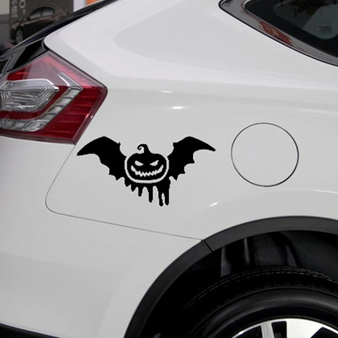 Halloween Araba Sticker etiker Cadılar bayramı 17cm Siyah