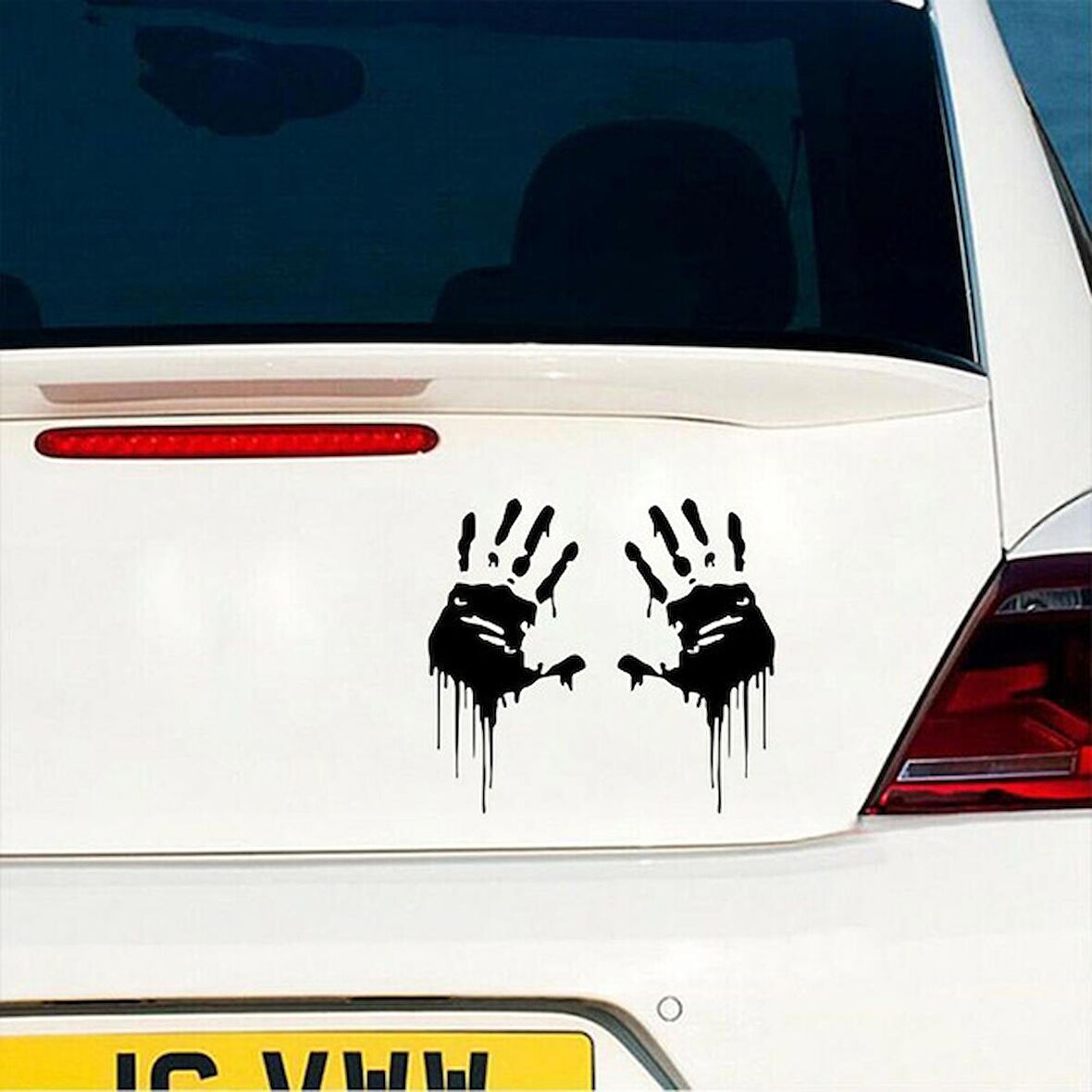 Halloween Sticker Yapıştırma Araba Siyah Renk 25Cm